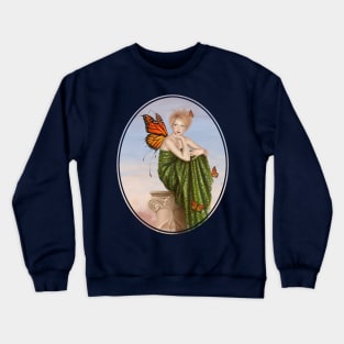 Sunrise Monarch Butterfly Fairy Crewneck Sweatshirt